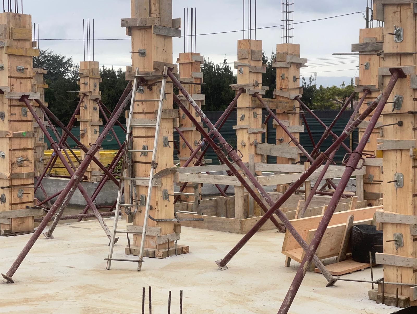 Elementos de cofragem concluídos