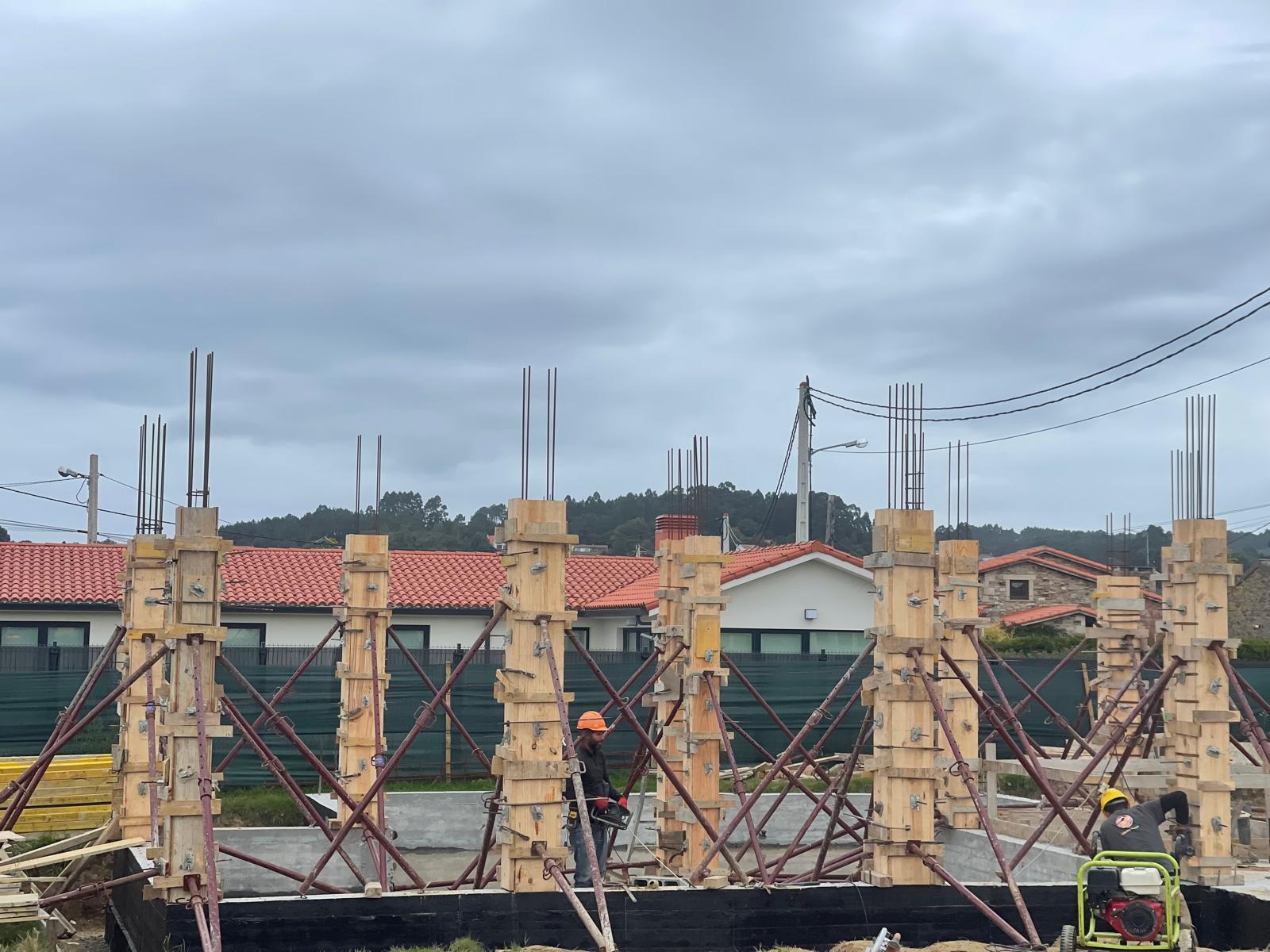 Elementos de cofragem concluídos