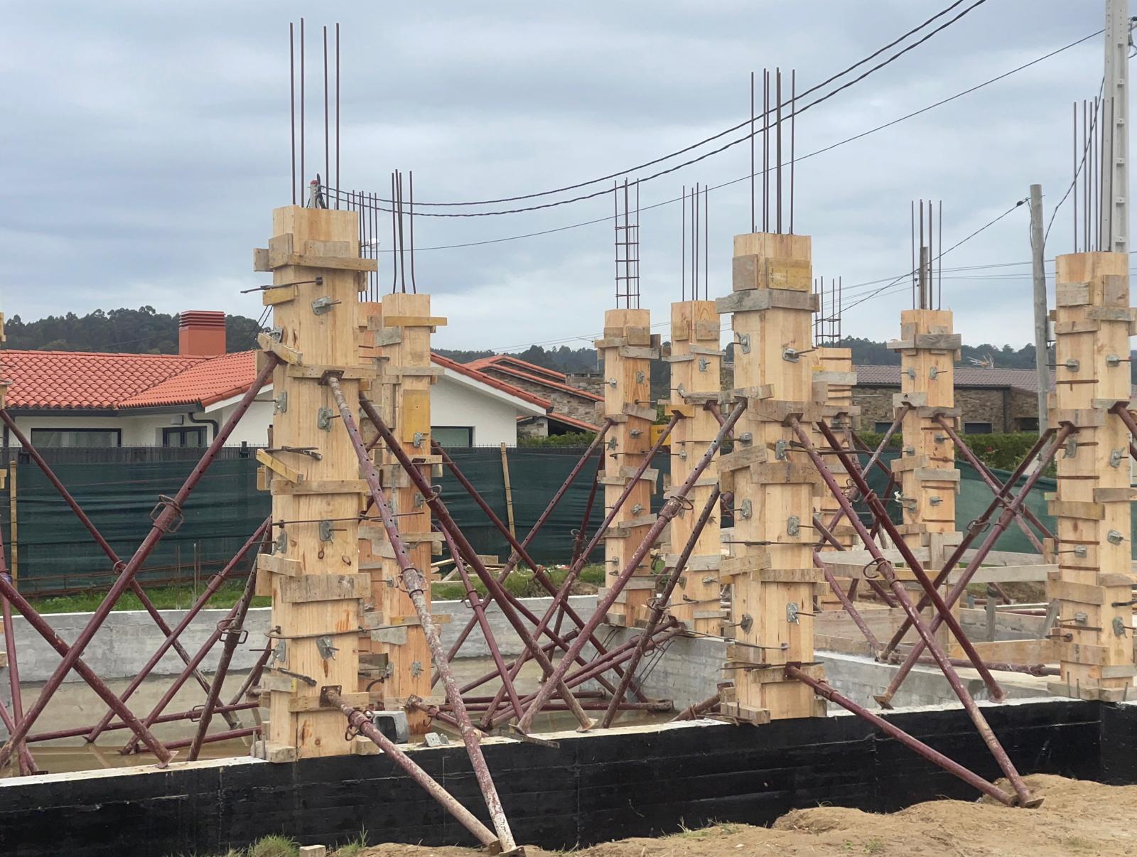 Elementos de cofragem concluídos