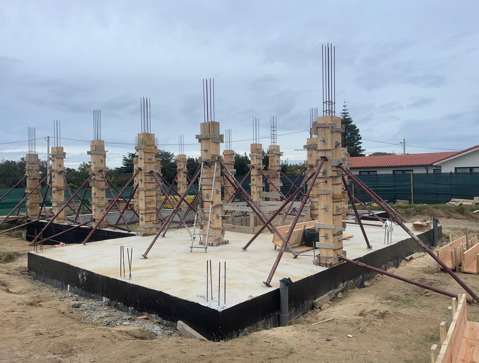 Elementos de cofragem concluídos