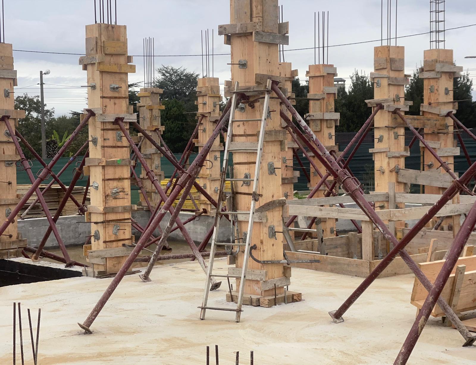 Elementos de cofragem concluídos